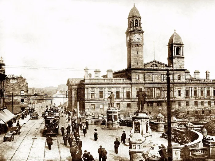 Framed Print : Clark Hall, Paisley, early 1900s Framed Print : Clark Hall, Paisley, early 1900s