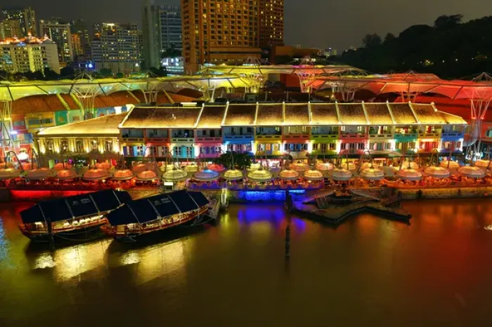Framed Print : Clarke Quay in Singapore Framed Print : Clarke Quay in Singapore
