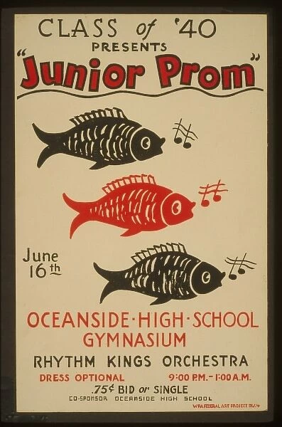 Class of 40 presents Junior prom Oceanside High School gymn