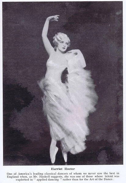The classical dancer Harriet Hoctor, 1934