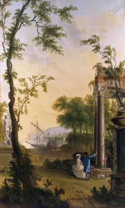 Framed Print : Classical landscape, by J C Jacobi Framed Print : Classical landscape, by J C Jacobi