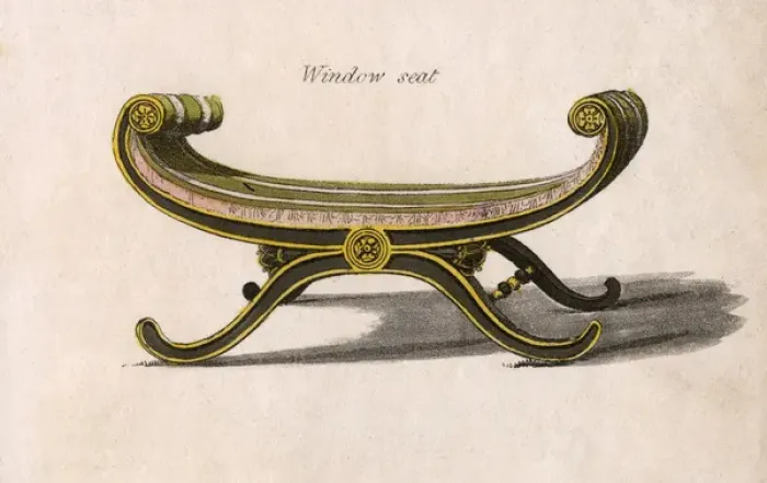 Framed Print : Classical Window Seat Framed Print : Classical Window Seat
