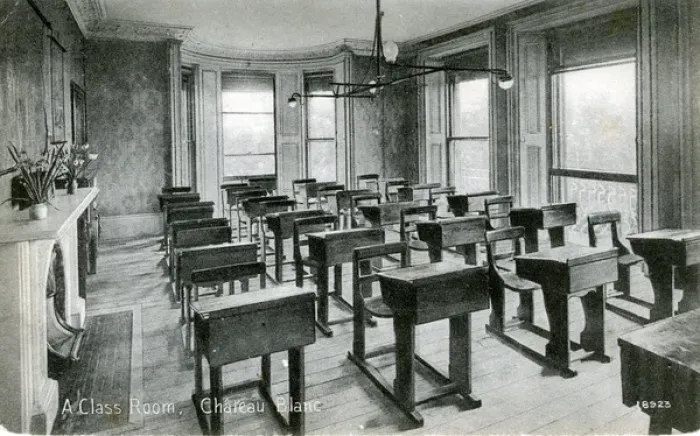 Framed Print : A Classroom - Chⴥau Blanc, Charleval, Haute-Normandie Framed Print : A Classroom - Chⴥau Blanc, Charleval, Haute-Normandie
