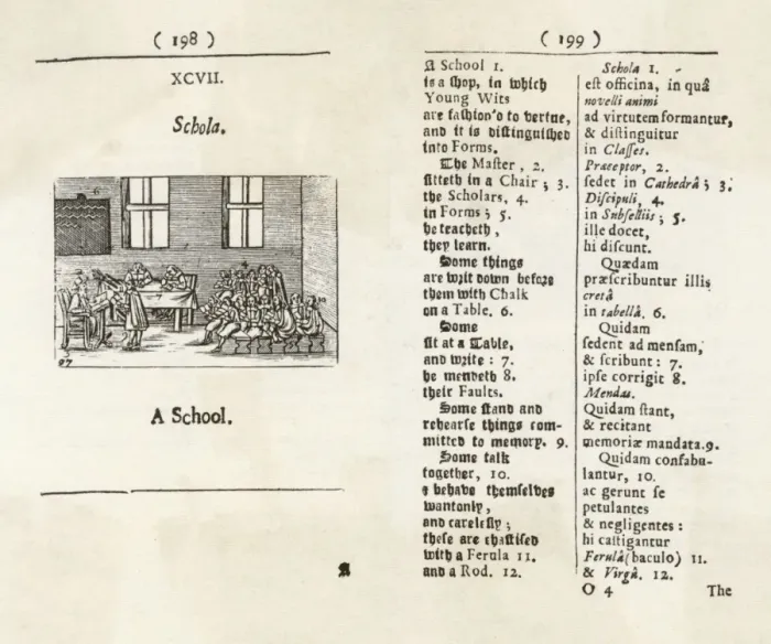 Framed Print : Classroom Scene 17C Framed Print : Classroom Scene 17C