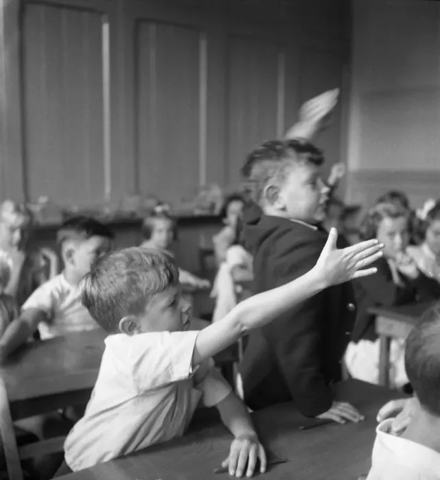 Framed Print : Classroom scene, 1955 Framed Print : Classroom scene, 1955