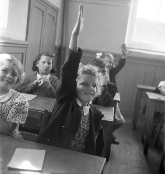 Framed Print : Classroom scene, 1955 Framed Print : Classroom scene, 1955