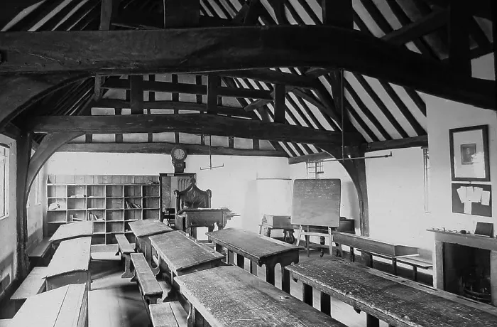 Framed Print : Classroom, Stratford upon Avon Grammar School Framed Print : Classroom, Stratford upon Avon Grammar School