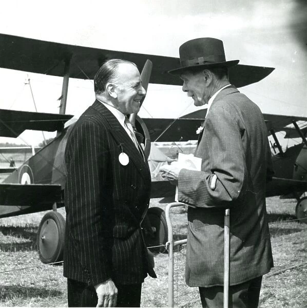 Claude Grahame-White, left, with Lord Trenchard at the 5?