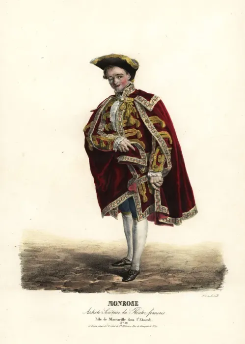 Framed Print : Claude Louis Monrose Sr. as Mascarille in L Etourdi, 1823 Framed Print : Claude Louis Monrose Sr. as Mascarille in L Etourdi, 1823