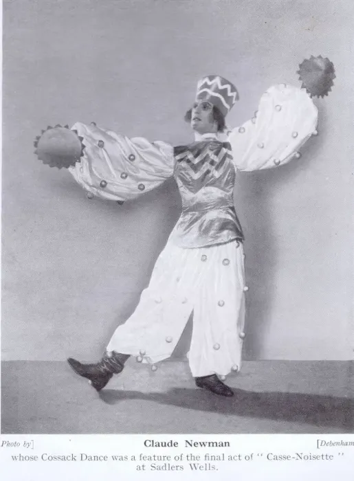 Framed Print : Claude Newman in his Cossack dance in Casse-Noisette Framed Print : Claude Newman in his Cossack dance in Casse-Noisette