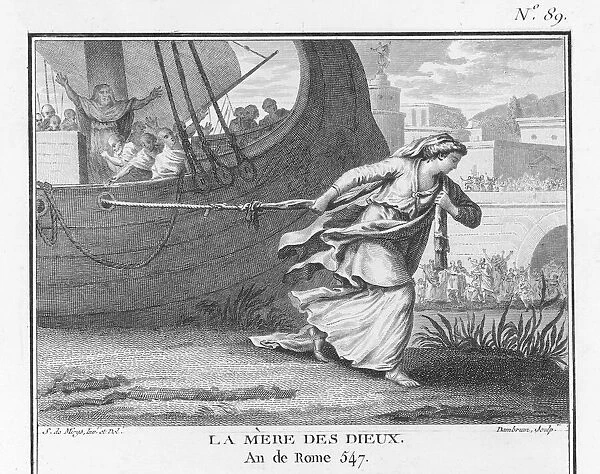 Claudia Quinta dragging a ship into Rome