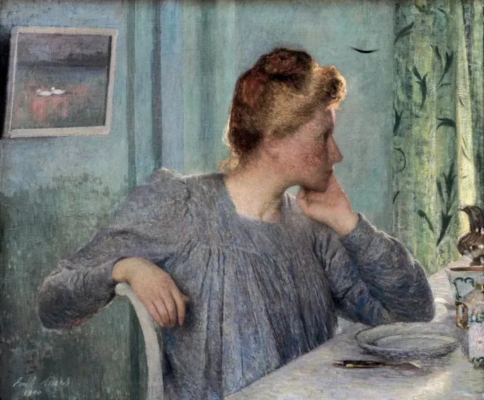 Framed Print : CLAUS, Emile (1849-1924). Portrait of Madame Framed Print : CLAUS, Emile (1849-1924). Portrait of Madame