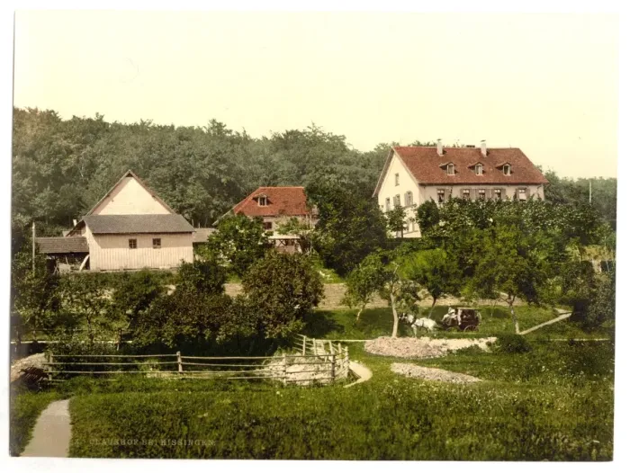 Framed Print : Claushof, Bad Kissengen (i. e. Bad Kissingen), Bavaria, Germa Framed Print : Claushof, Bad Kissengen (i. e. Bad Kissingen), Bavaria, Germa