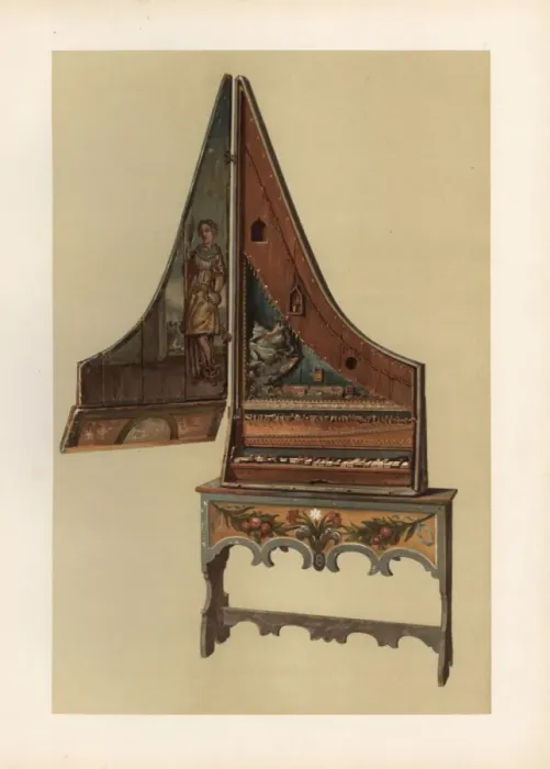 Framed Print : Clavicytherium or upright spinnet Framed Print : Clavicytherium or upright spinnet