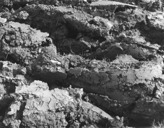 Framed Print : Clay Soil Furrows Framed Print : Clay Soil Furrows