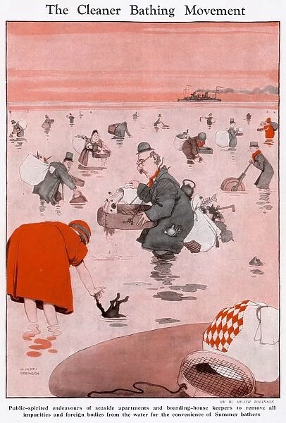 The Cleaner Bathing Movement by W. Heath Robinson