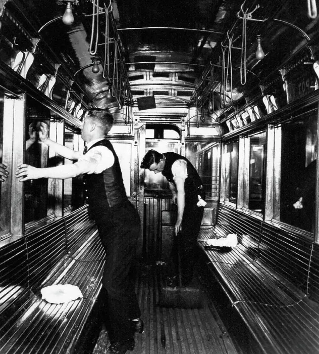 Framed Print : Cleaning a Burnley tram, probably 1920s Framed Print : Cleaning a Burnley tram, probably 1920s