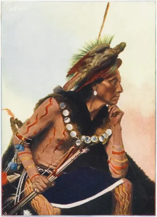 Framed Print : Clear - A Native American man with bow & arrows Framed Print : Clear - A Native American man with bow & arrows