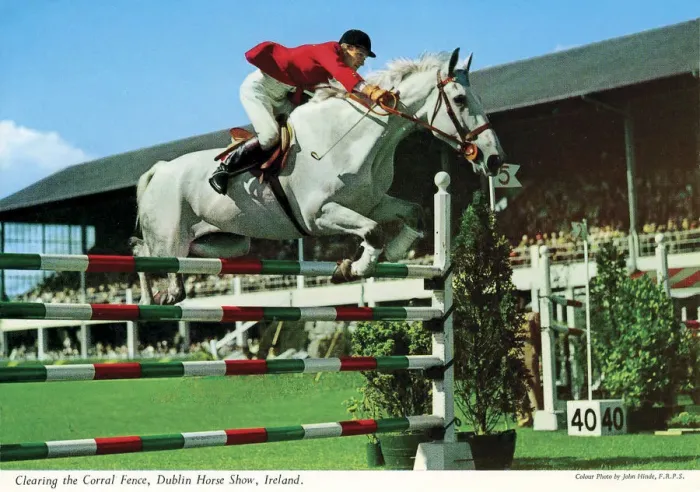Framed Print : Clearing the Corral Fence, Dublin Horse Show Framed Print : Clearing the Corral Fence, Dublin Horse Show