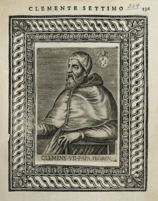 Framed Print : CLEMENT VII (1478-1534). Pope between 1523 Framed Print : CLEMENT VII (1478-1534). Pope between 1523