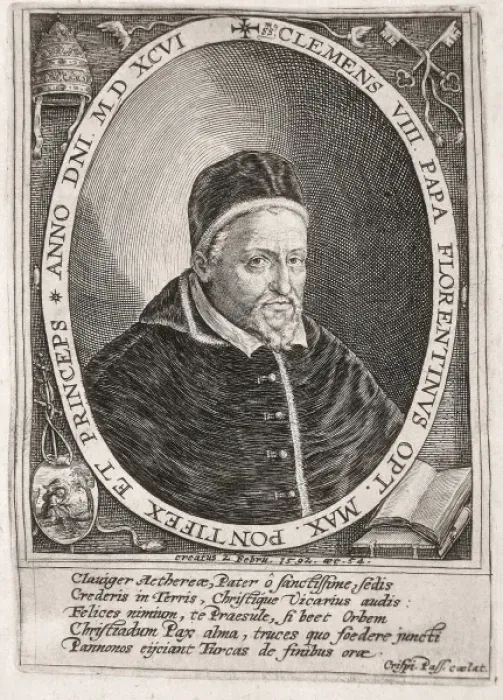 Framed Print : CLEMENT VIII (1536-1605). Pope from 1592-1605 Framed Print : CLEMENT VIII (1536-1605). Pope from 1592-1605