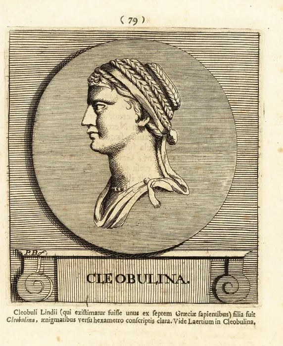 Framed Print : Cleobulina, ancient Greek poetess, fl. 6th century BC Framed Print : Cleobulina, ancient Greek poetess, fl. 6th century BC