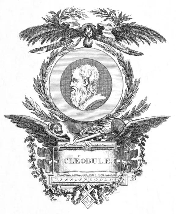 Framed Print : CLEOBULUS One of the Seven Sages of Greece, famous for the beautiful shape of his body Framed Print : CLEOBULUS One of the Seven Sages of Greece, famous for the beautiful shape of his body