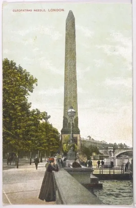 Framed Print : Cleopatra Needle / C1905 Framed Print : Cleopatra Needle / C1905