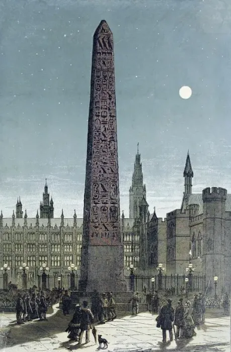 Framed Print : Cleopatras Needle, proposed position Framed Print : Cleopatras Needle, proposed position