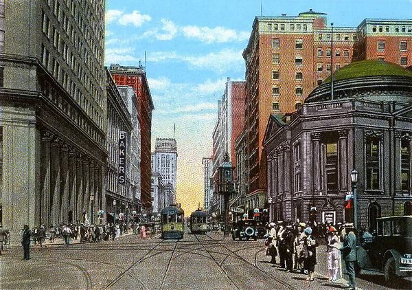 Cleveland, Ohio, USA - Euclid Avenue and East 9th Street