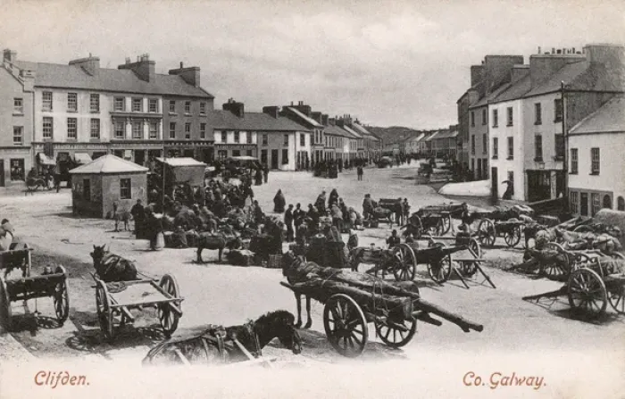 Framed Print : Clifden, County Galway, Ireland - Market Square Framed Print : Clifden, County Galway, Ireland - Market Square