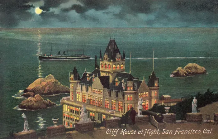 Framed Print : Cliff House and Seal Rocks, San Francisco, California, USA