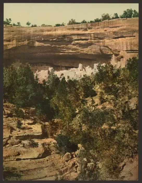 Framed Print : Cliff Palace, Mesa Verde, general view Framed Print : Cliff Palace, Mesa Verde, general view