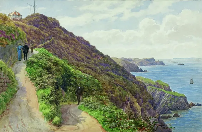 Framed Print : Cliff path, Ilfracombe, North Devon Framed Print : Cliff path, Ilfracombe, North Devon