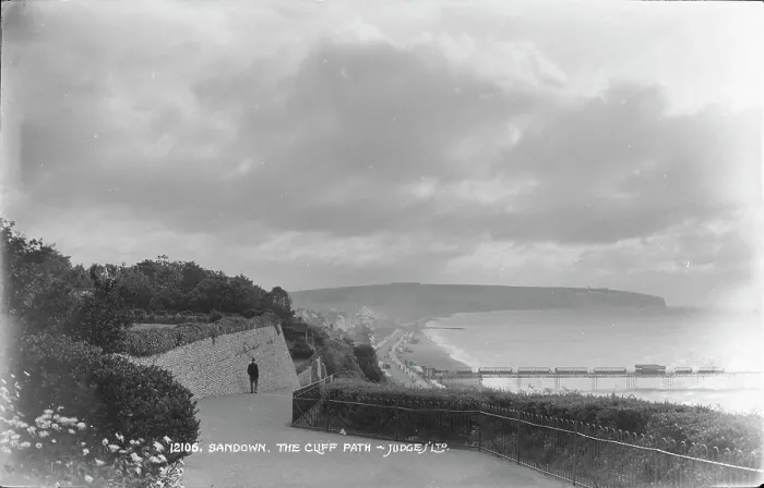 Framed Print : The Cliff Path at Sandown Framed Print : The Cliff Path at Sandown