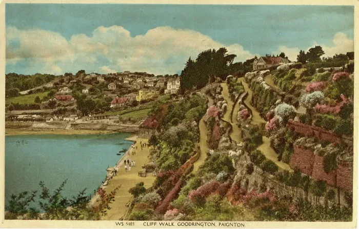 Framed Print : Cliff Walk, Goodrington, Paignton, Devon Framed Print : Cliff Walk, Goodrington, Paignton, Devon