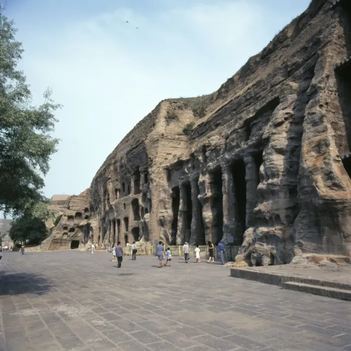 Framed Print : Cliff and Yungang Caves in Datong, Shanxi, China Framed Print : Cliff and Yungang Caves in Datong, Shanxi, China