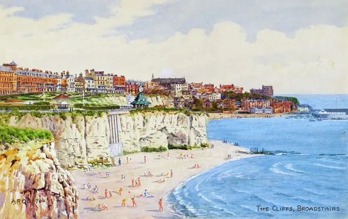 Framed Print : The Cliffs, Broadstairs, Kent Framed Print : The Cliffs, Broadstairs, Kent