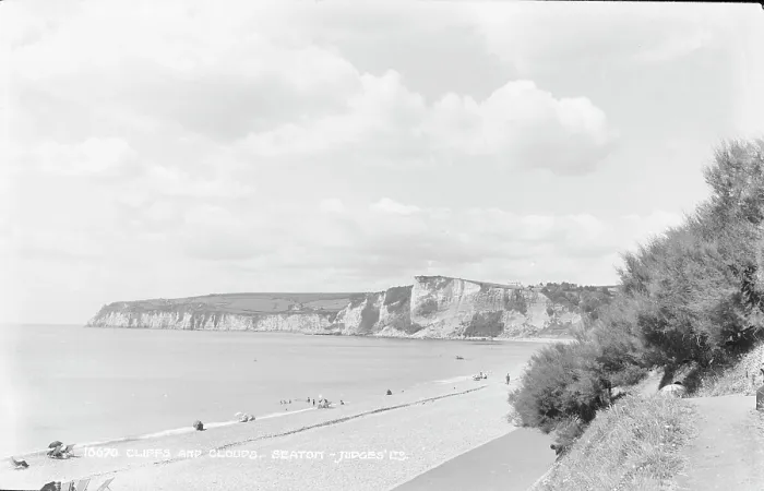 Framed Print : Cliffs and Clouds at Seaton Framed Print : Cliffs and Clouds at Seaton