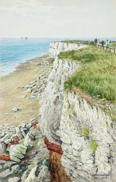 Framed Print : Cliffs at Hunstanton, Norfolk Framed Print : Cliffs at Hunstanton, Norfolk