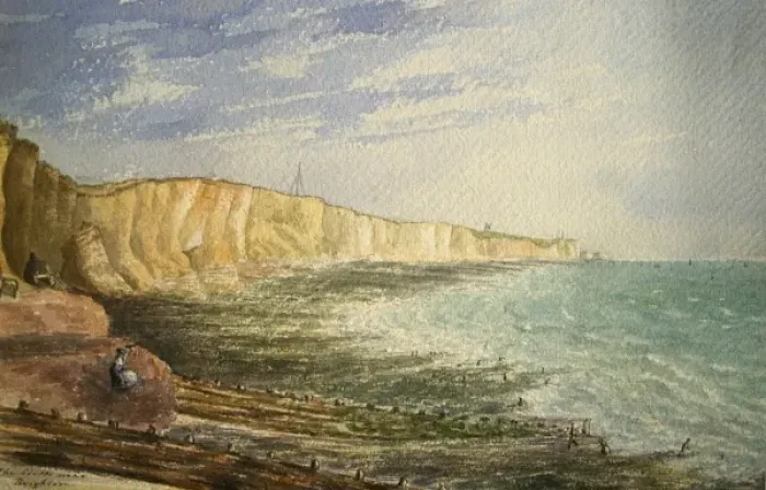 Framed Print : The cliffs near Brighton Framed Print : The cliffs near Brighton