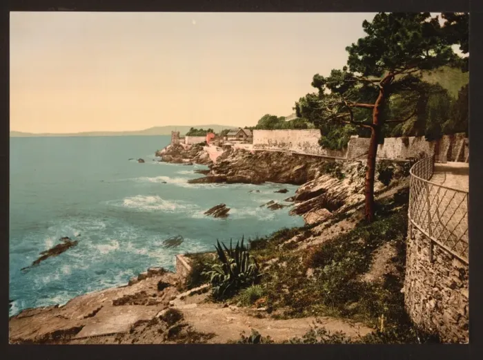Framed Print : The cliffs, Nervi, Genoa, Italy Framed Print : The cliffs, Nervi, Genoa, Italy