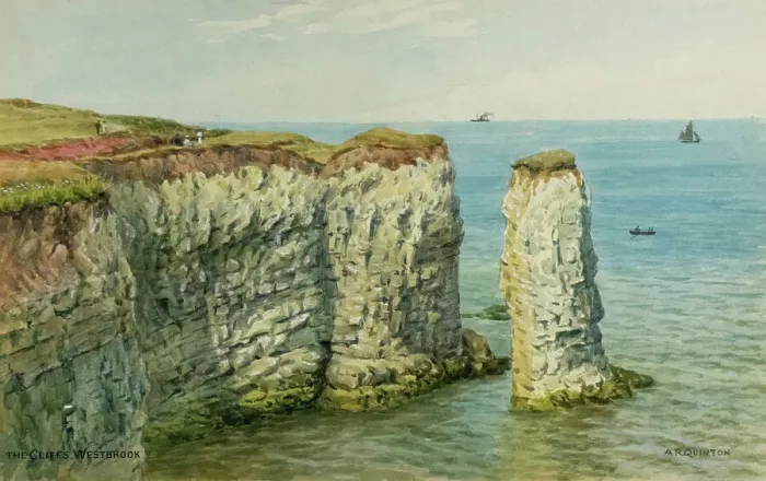 Framed Print : Cliffs at Westbrook, Kent Framed Print : Cliffs at Westbrook, Kent