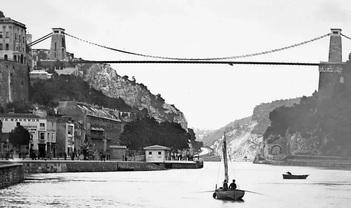 Framed Print : Clifton Suspension Bridge, Bristol, early 1900s Framed Print : Clifton Suspension Bridge, Bristol, early 1900s