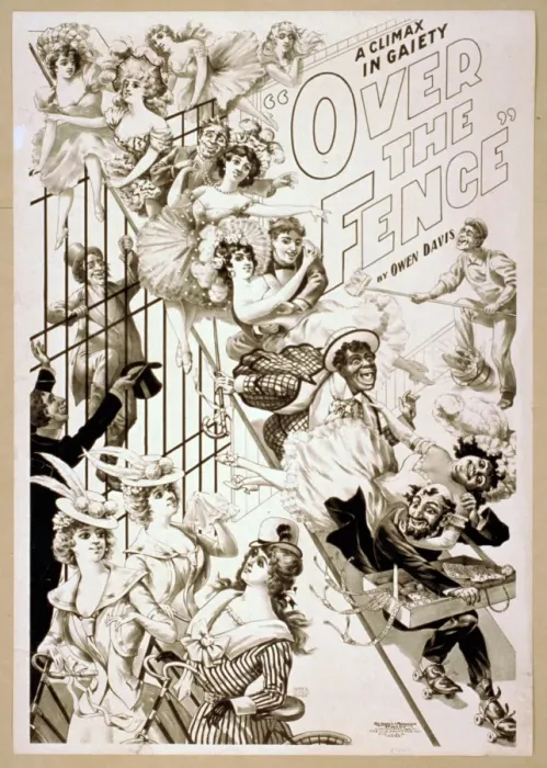 Framed Print : A climax in gaiety, Over the fence by Owen Davis Framed Print : A climax in gaiety, Over the fence by Owen Davis