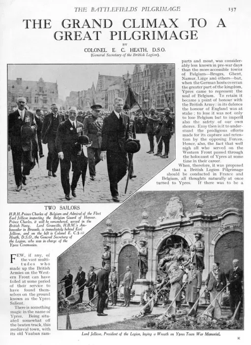 Framed Print : The Climax of the Pilgrimage, Ypres, Belgium