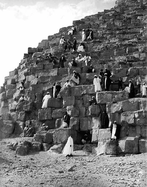 Climbing the Great Pyramid, Egypt