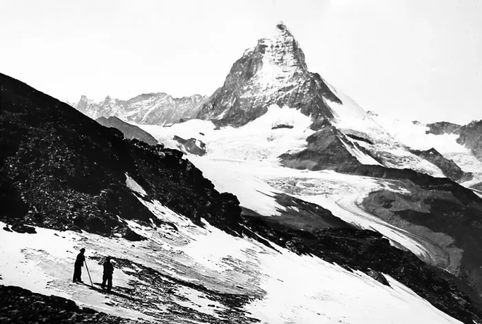 Framed Print : Climbing the Matterhorn Framed Print : Climbing the Matterhorn