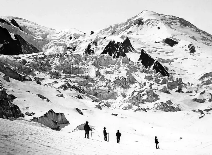 Framed Print : Climbing Mont Blanc Framed Print : Climbing Mont Blanc