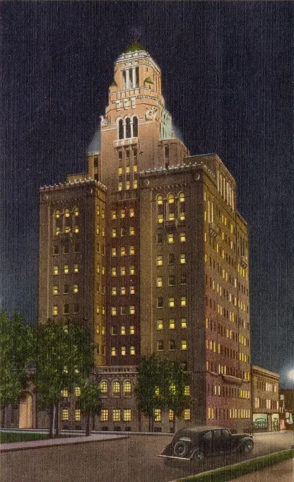 Framed Print : The Clinic by night, Rochester, Minnesota, USA Date: 1934 Framed Print : The Clinic by night, Rochester, Minnesota, USA Date: 1934